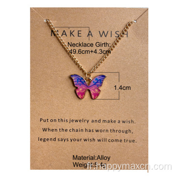 Collier d&#39;accessoires de pendentif papillon